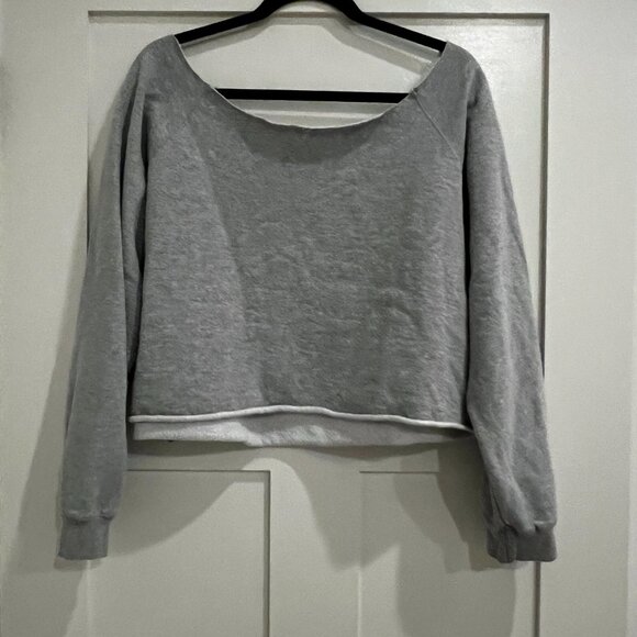 UW Huskies off the shoulder cropped wide neck sweatshirt - Picture 3 of 3